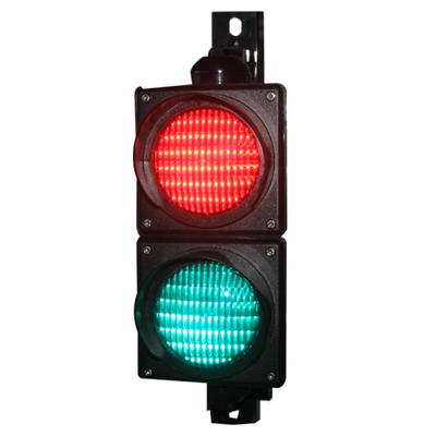 JUTAI JD112HF-C 100mm लाल और हरा LED ट्रैफिक लाइट, पार्किंग बैरियर गेट्स और एक्सेस कंट्रोल के लिए IP65 सुरक्षा के साथ