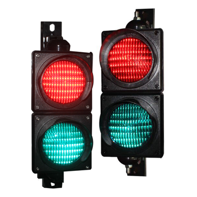 JUTAI JD112HF-C 100 मिमी रेड एंड ग्रीन एलईडी ट्रैफिक सिग्नल लाइट